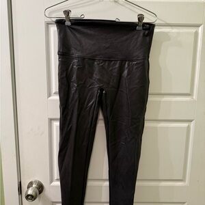 SPANX Black High-Waisted Leggings Size Large